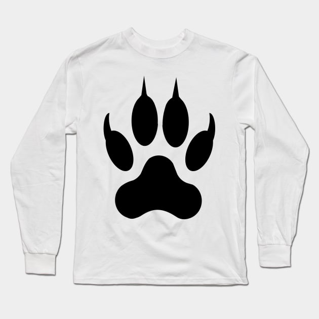 Image: Animal claw print (black) Long Sleeve T-Shirt by itemful